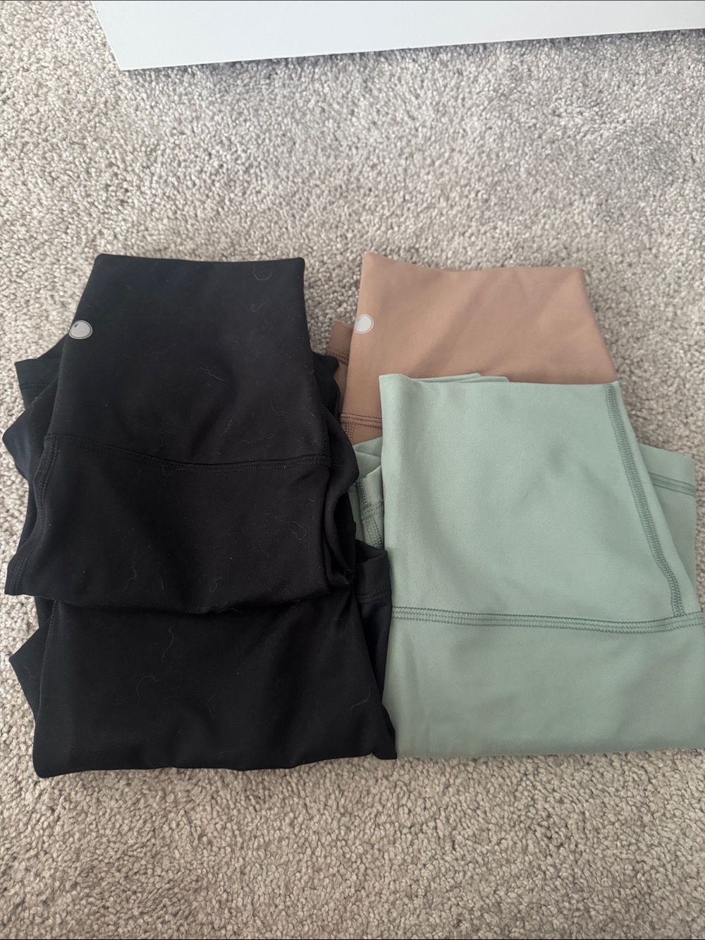 Womens small biker shorts - Black, Sage, Tan 5”